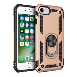 iPhone SE2020 / 8 / 7 Tech Armor Ring Grip Case with Metal Plate (Gold)